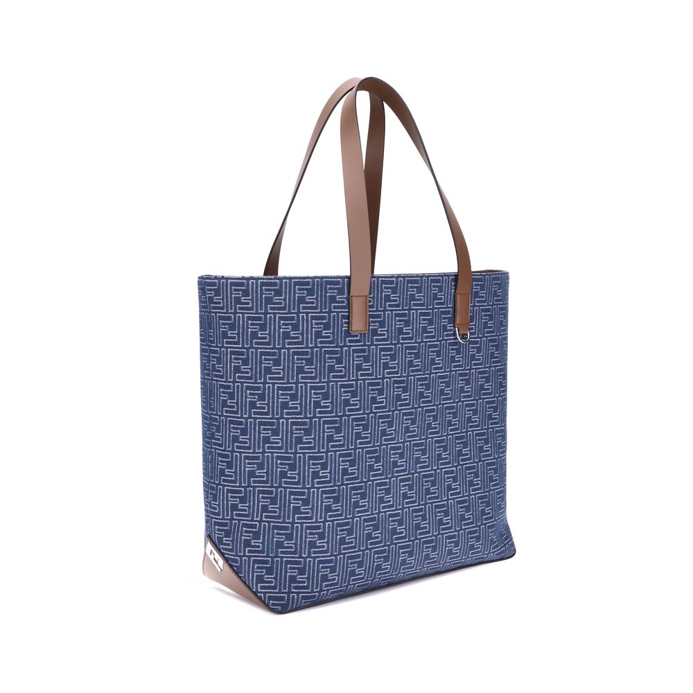 Bestickte Tragetasche aus Denim