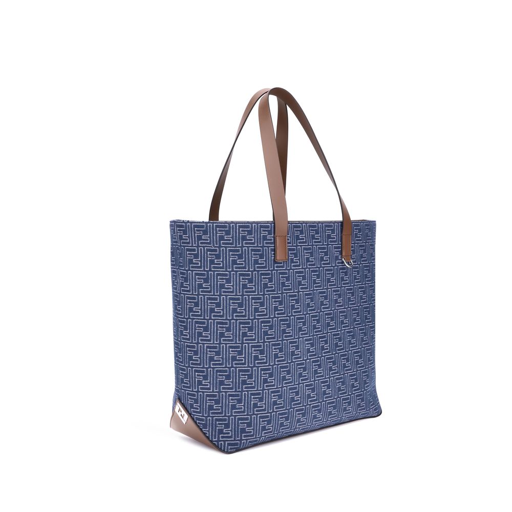 Bestickte Tragetasche aus Denim