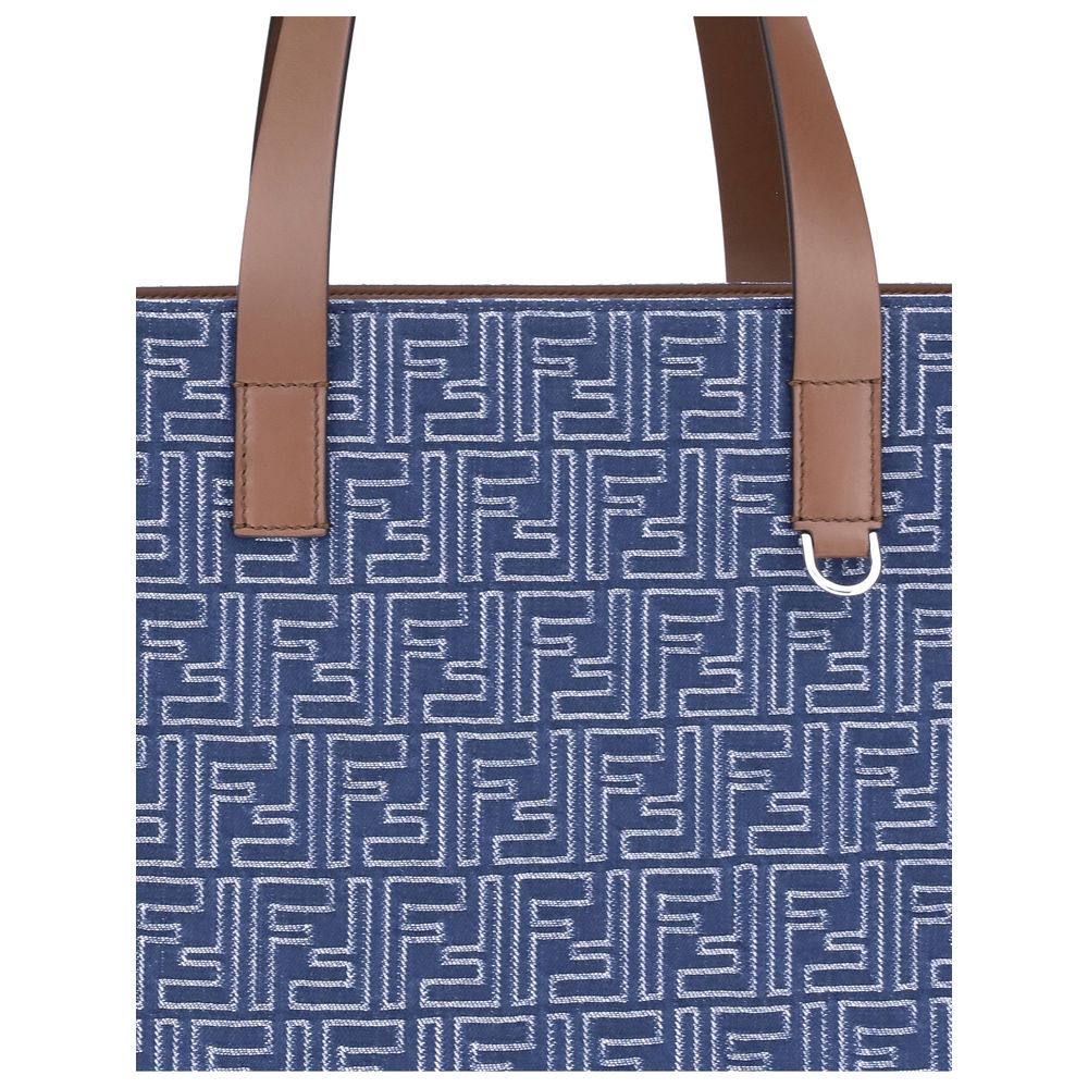 Bestickte Tragetasche aus Denim