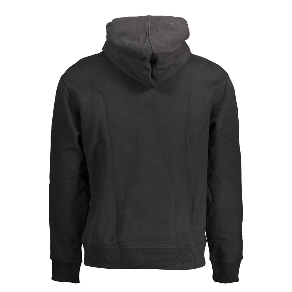 Schwarzer Baumwollpullover für Herren