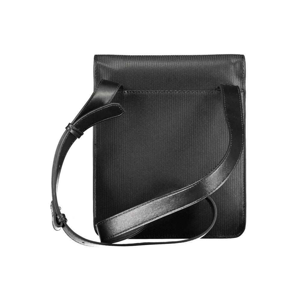 Schwarze Polyester-Umhängetasche