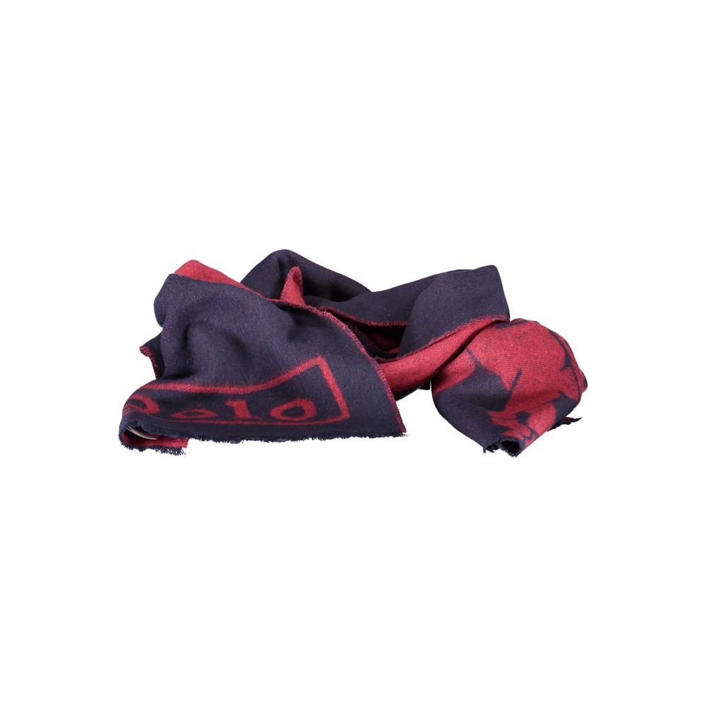 Blauer Nylonschal