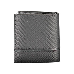 Schwarze Lederbrieftasche