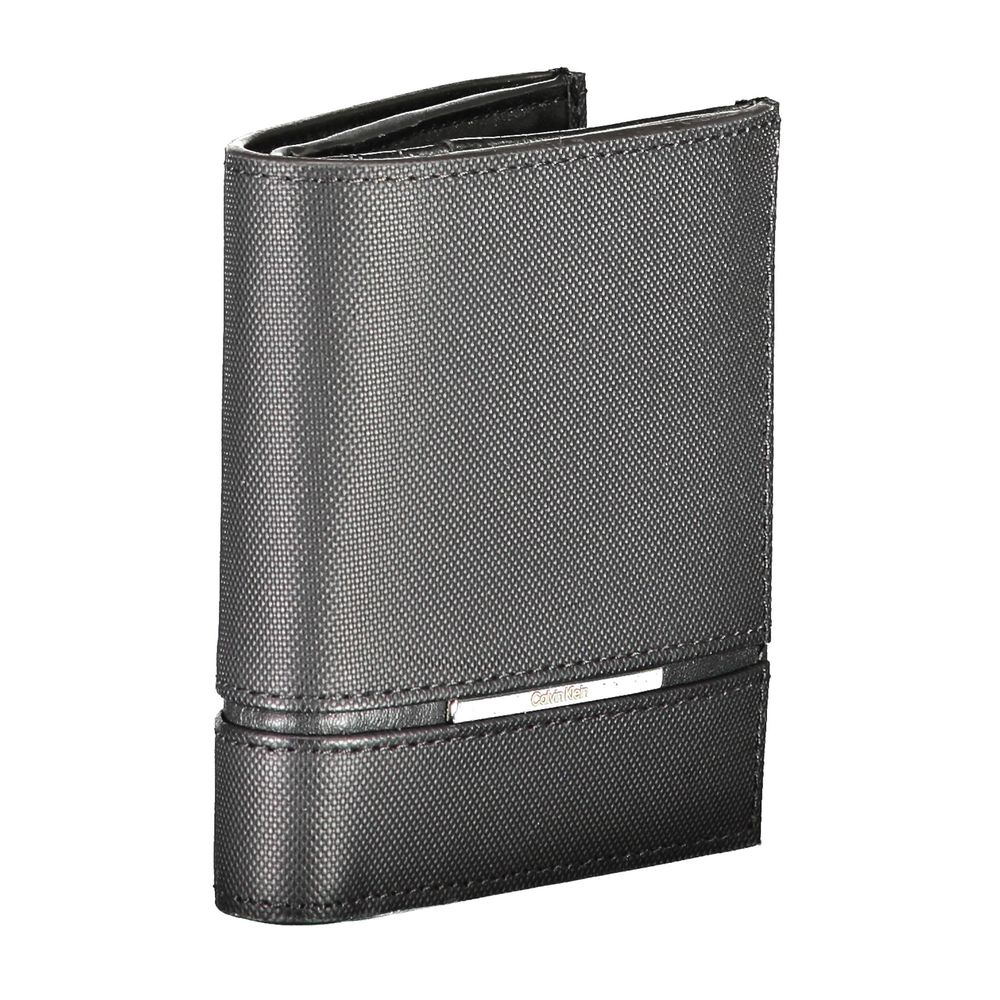 Schwarze Lederbrieftasche
