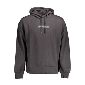 Black Cotton Men Sweater