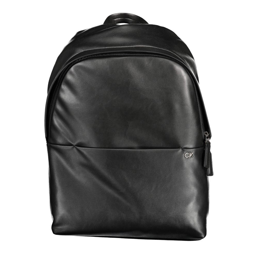 Schwarzer Polyester-Rucksack