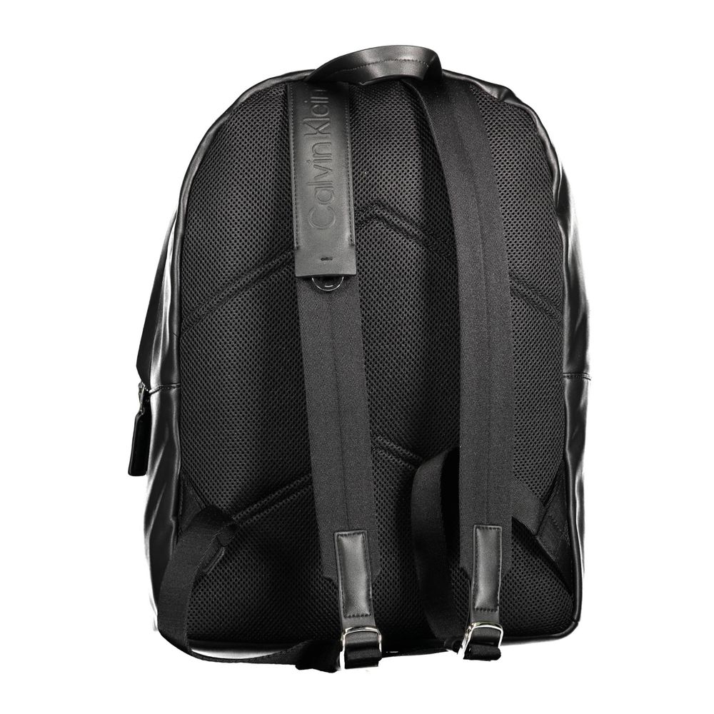 Schwarzer Polyester-Rucksack