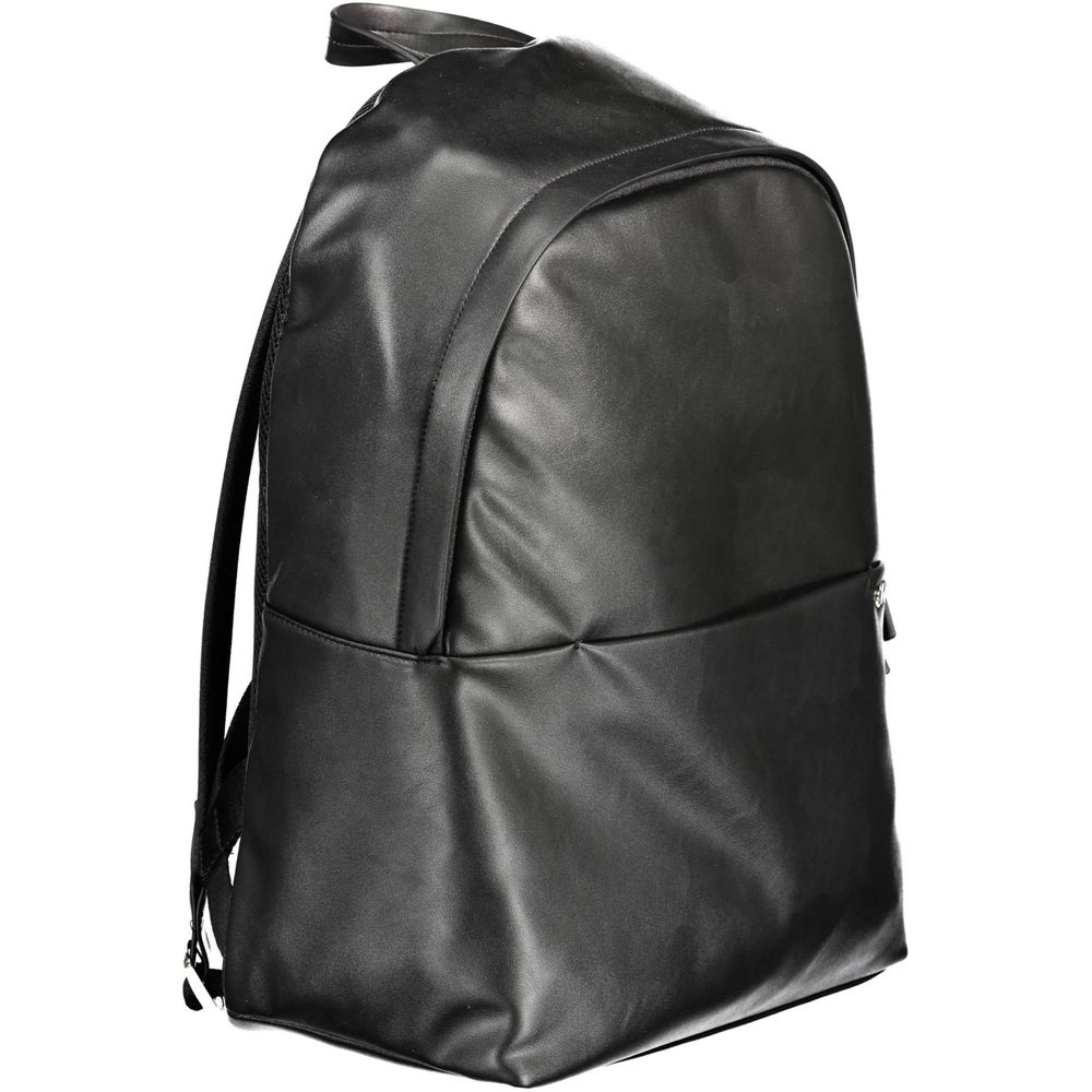 Schwarzer Polyester-Rucksack