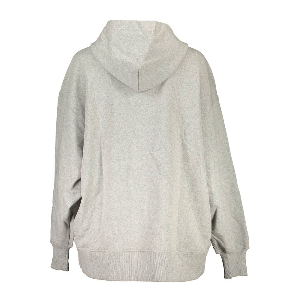 Grauer Baumwollpullover für Damen