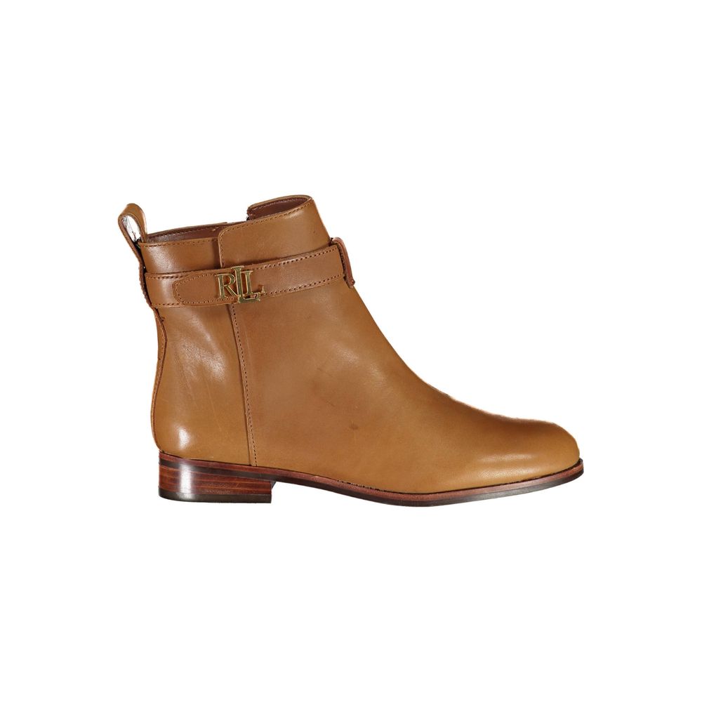 Braune Lederstiefel für Damen
