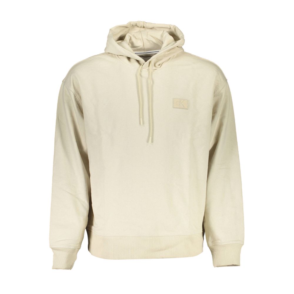 Beigefarbener Herrenpullover aus Baumwolle