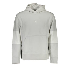 Grauer Baumwollpullover für Herren