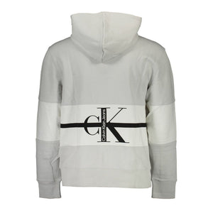 Grauer Baumwollpullover für Herren