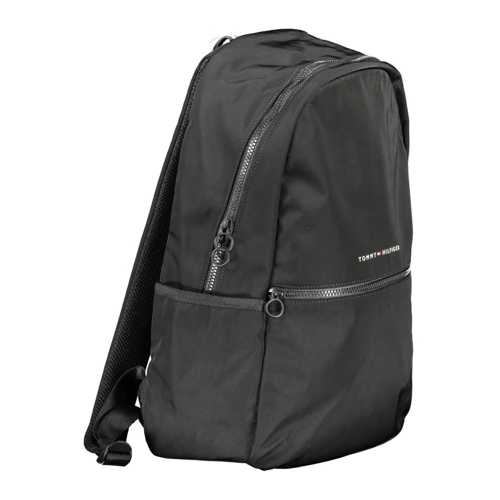 Schwarzer Polyester-Rucksack