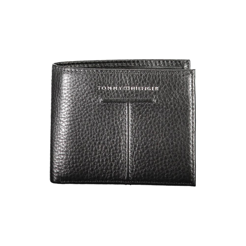 Schwarze Lederbrieftasche