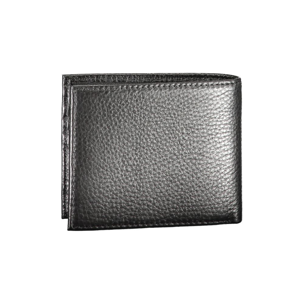 Schwarze Lederbrieftasche