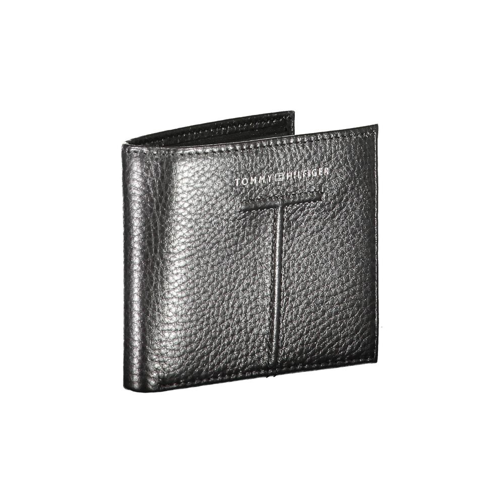 Schwarze Lederbrieftasche