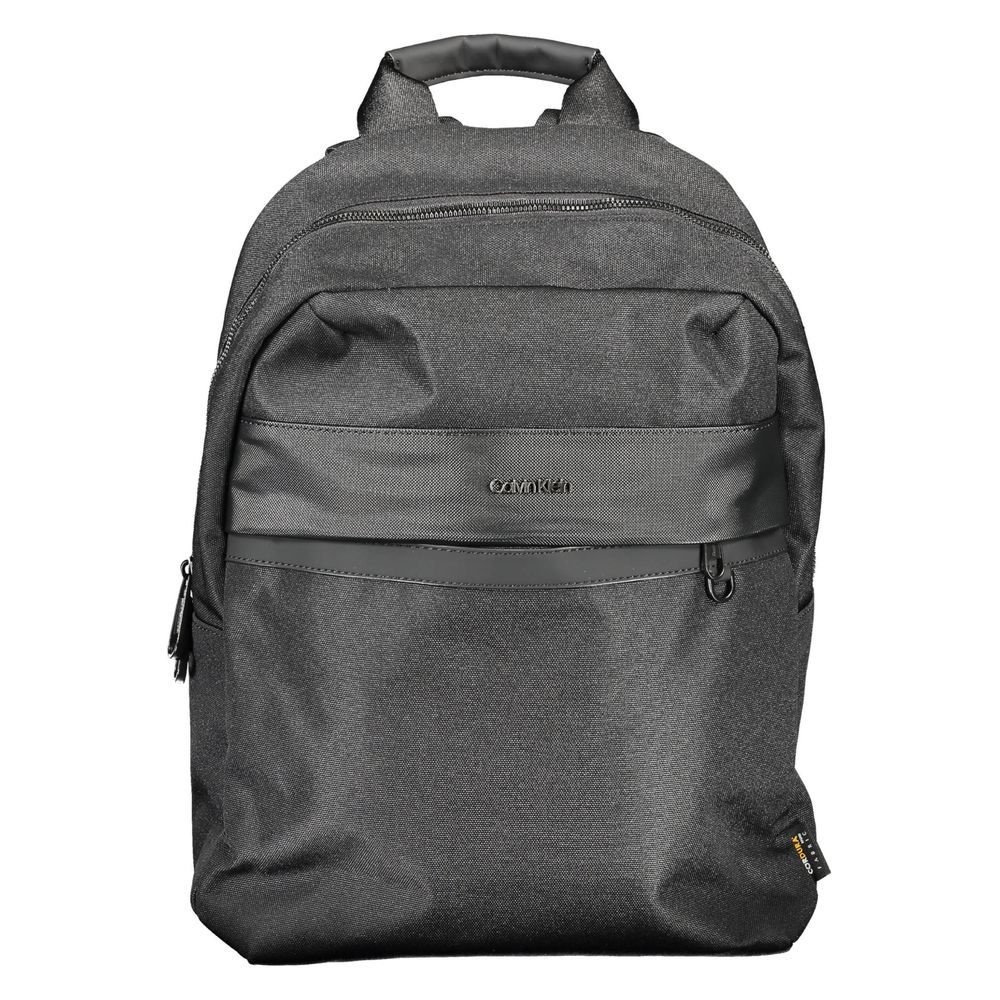 Schwarzer Polyester-Rucksack