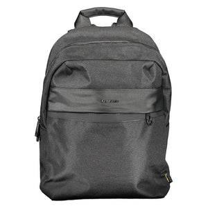 Schwarzer Polyester-Rucksack