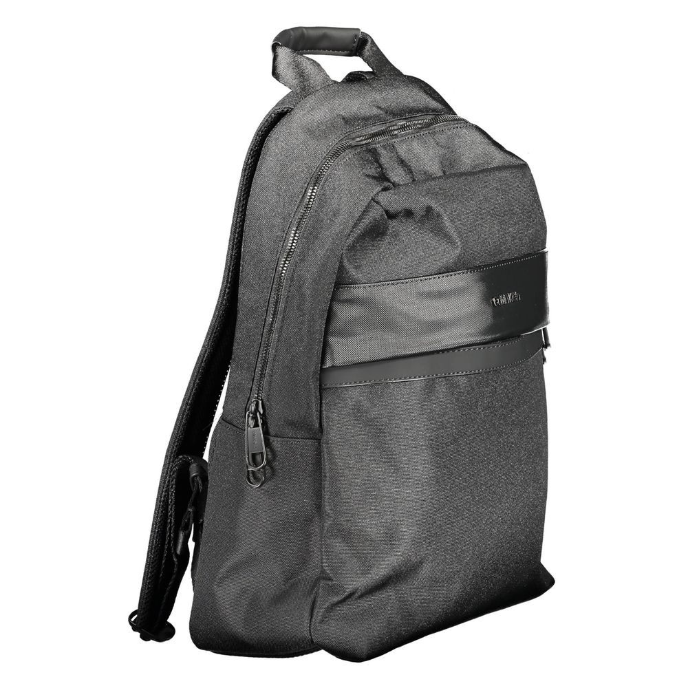 Schwarzer Polyester-Rucksack