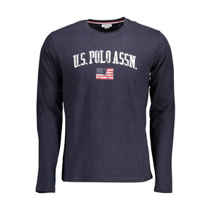 Blaues Baumwoll-T-Shirt
