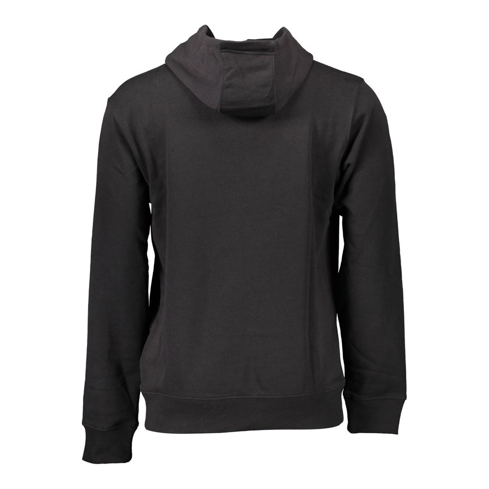Schwarzer Baumwollpullover für Herren