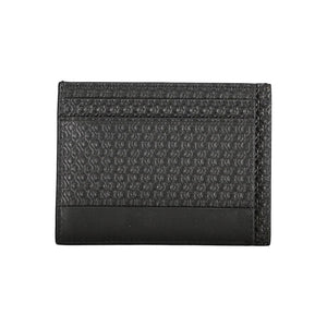 Schwarze Lederbrieftasche