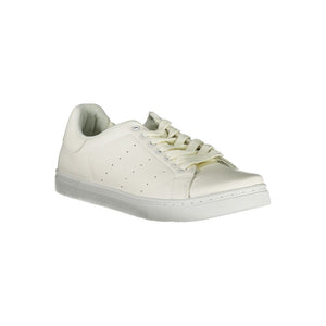Weißer Polyester-Sneaker