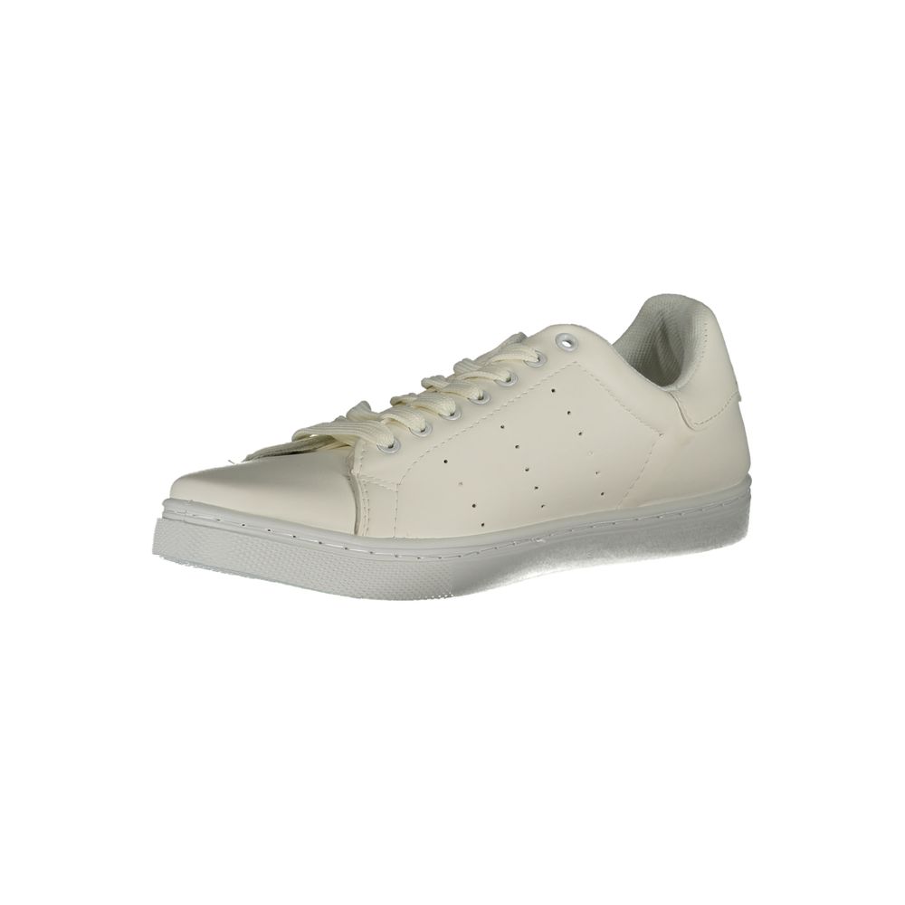 Weißer Polyester-Sneaker