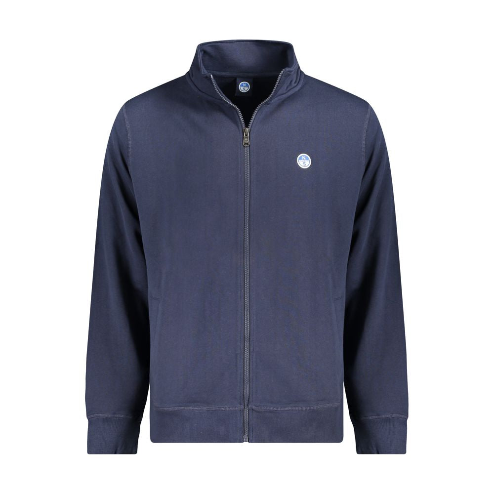 Blauer Baumwollpullover