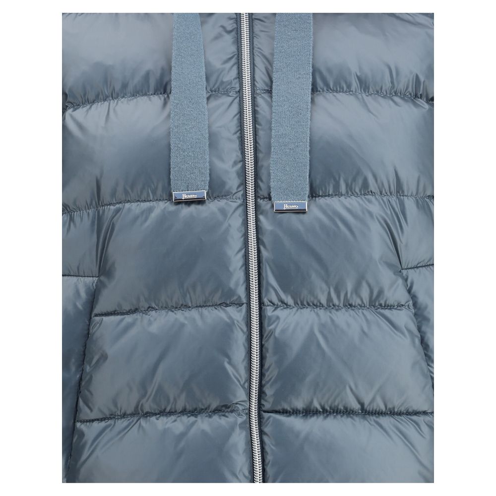 Daunenjacke mit Wollärmeln