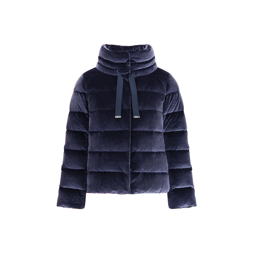 Daunenjacke aus Baumwolle mit Chenille-Effekt