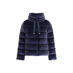 Daunenjacke aus Baumwolle mit Chenille-Effekt
