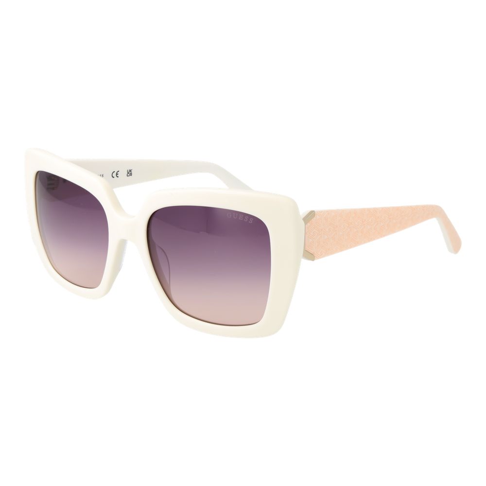 Weiße Damen Sonnenbrille