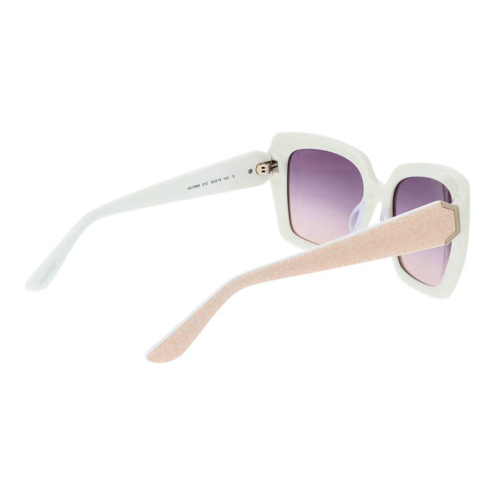 Weiße Damen Sonnenbrille