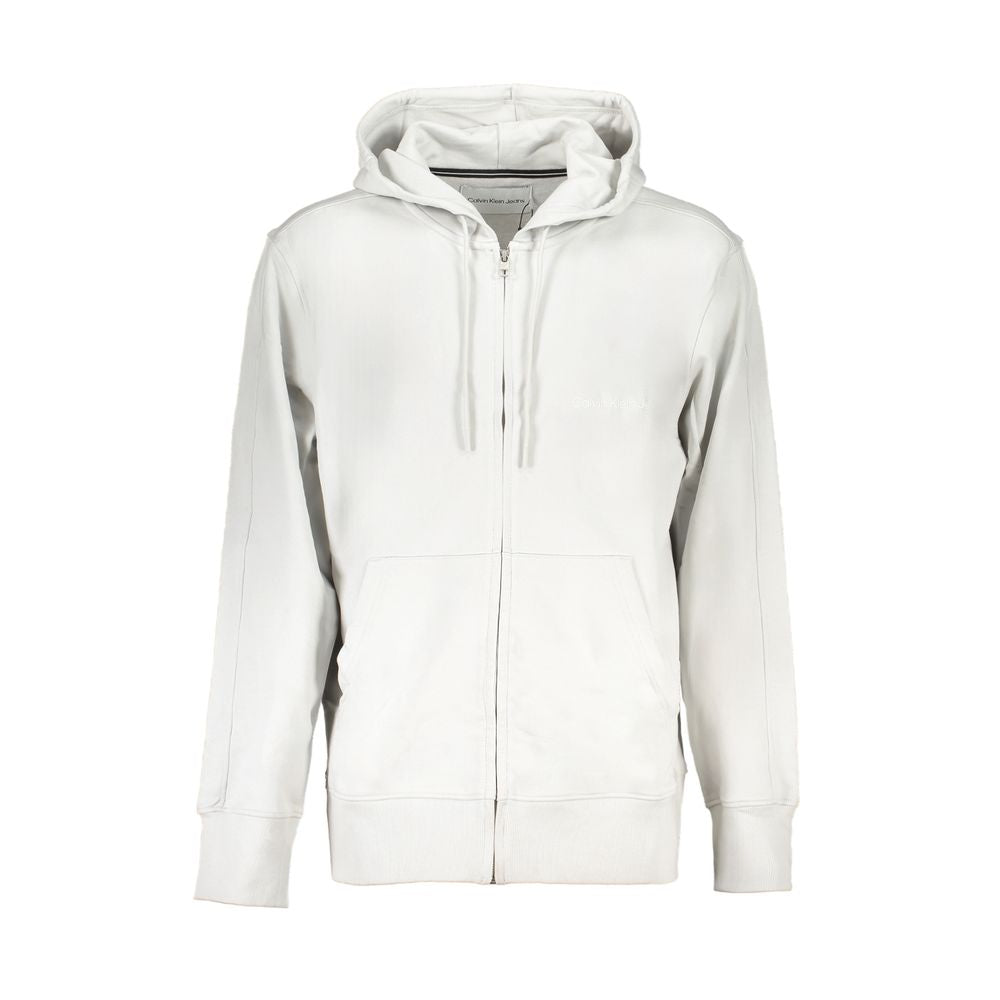 Grauer Baumwollpullover
