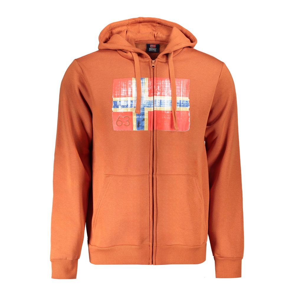 Brauner Baumwollpullover