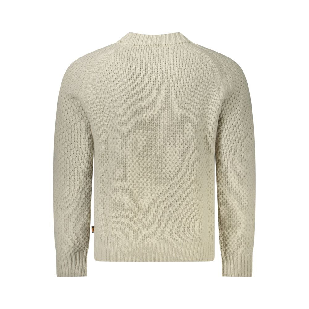 Beige Wollpullover