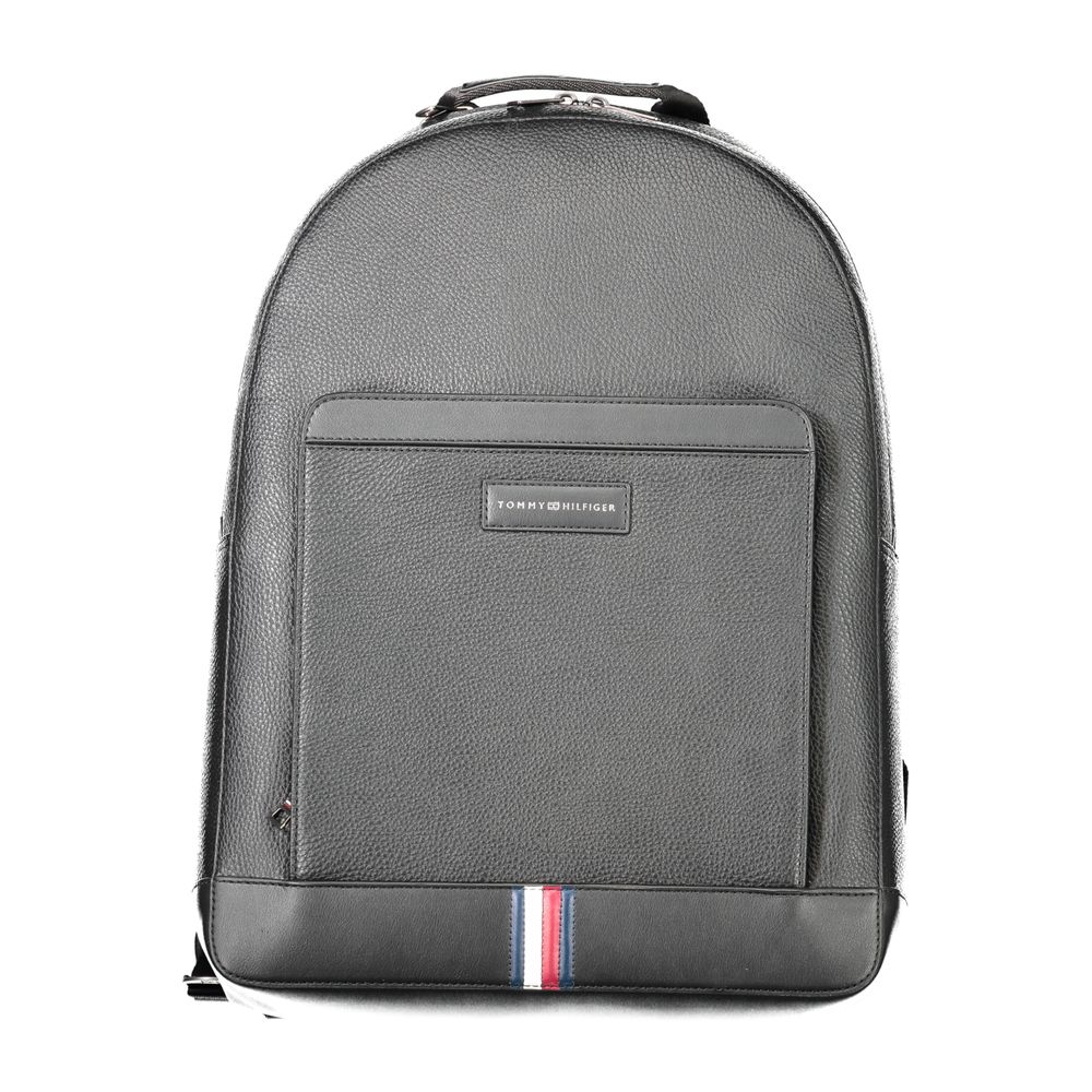 Schwarzer Polyester-Rucksack