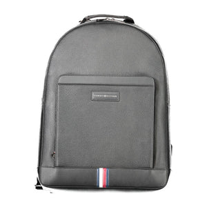 Schwarzer Polyester-Rucksack