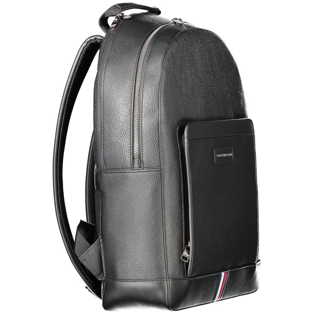 Schwarzer Polyester-Rucksack