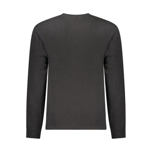 Schwarzer Baumwollpullover für Herren