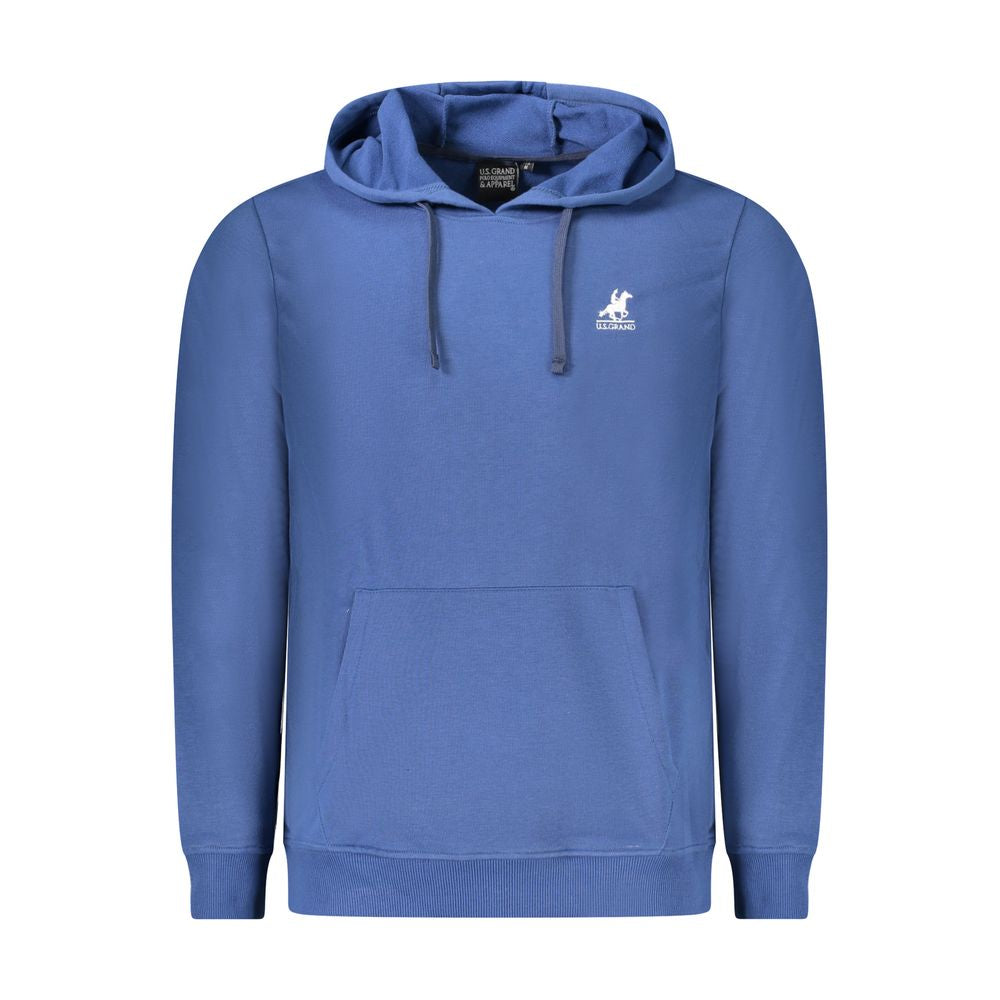 Blauer Baumwollpullover für Herren