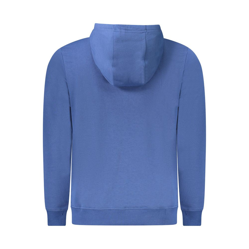Blauer Baumwollpullover für Herren