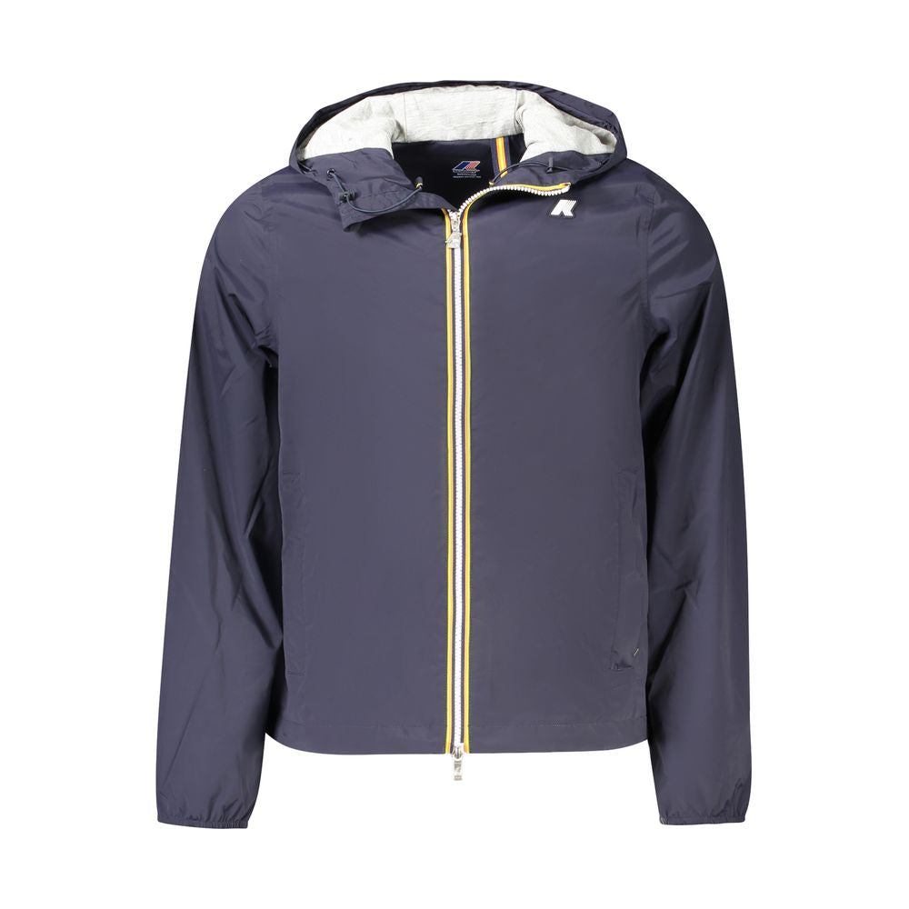 Blaue Nylonjacke für Herren