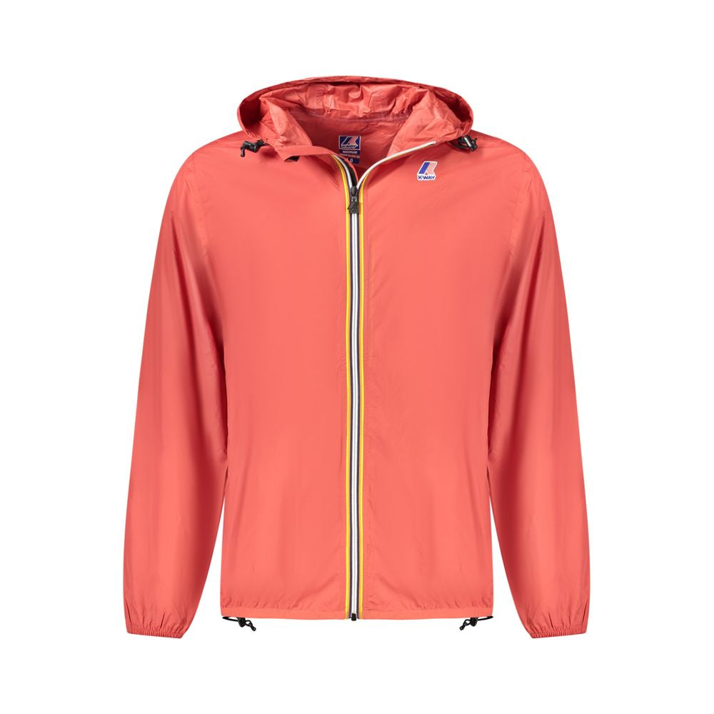 Rote Polyamid-Herrenjacke