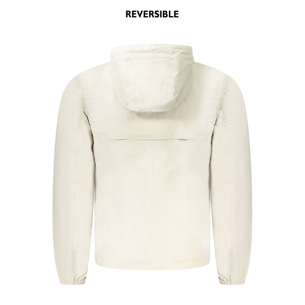 Beige Nylon Herrenjacke
