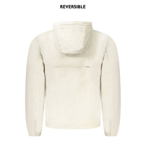 Beige Nylon Men Jacket