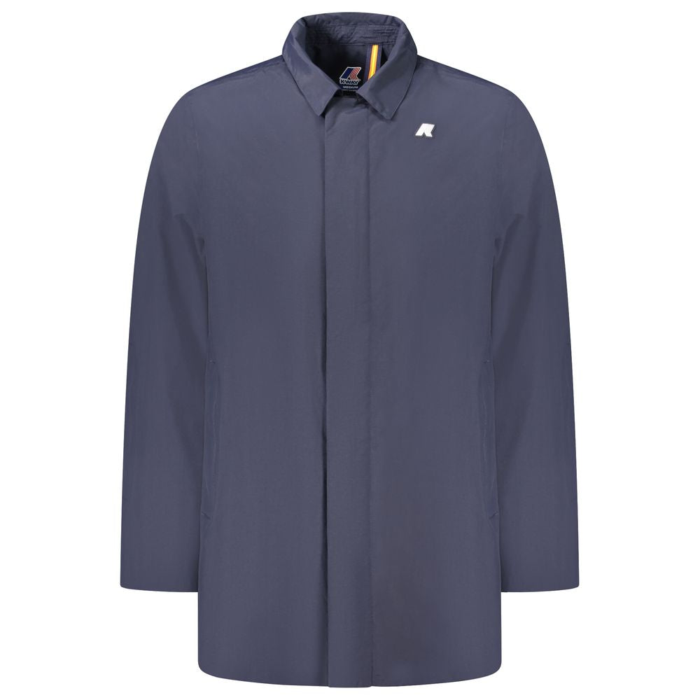 Blaue Polyamid-Herrenjacke
