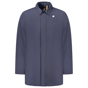 Blaue Polyamid-Herrenjacke